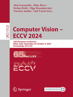 cover image of Computer Vision – ECCV 2024